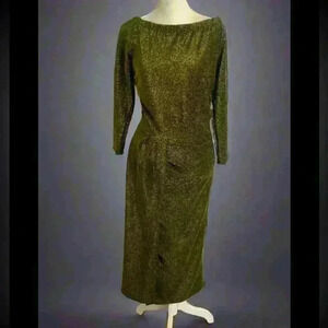 Vintage Gold Maxi Dress